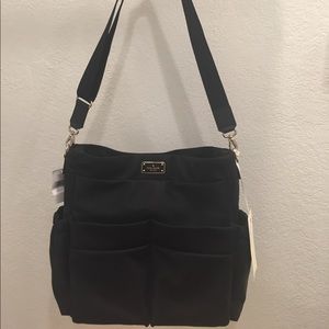 Kate Spade Black Avenue Adamson Baby Bag